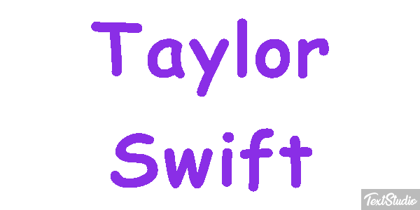 Taylor Swift Efeito do texto
