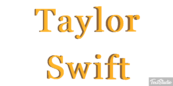 Taylor Swift Efeito do texto