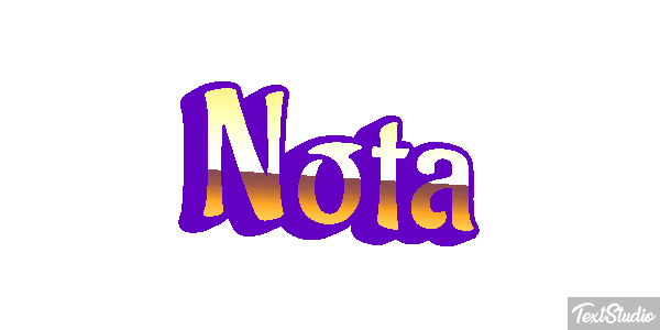 Nota Efeito do texto