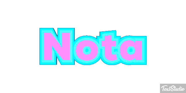 Nota Efeito do texto