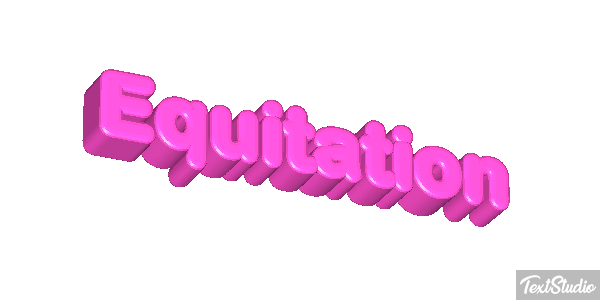 Équitation Text effect