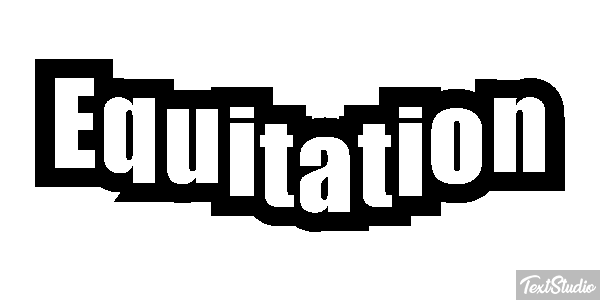 Équitation Text effect