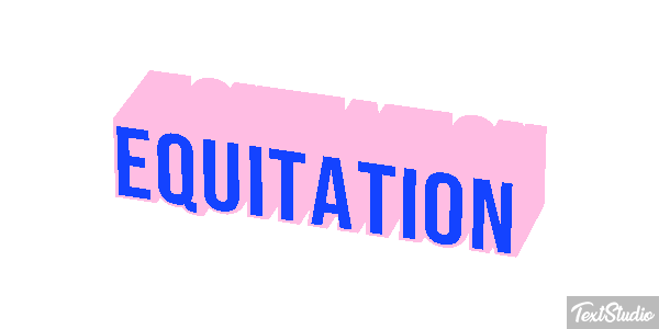 Équitation Text effect
