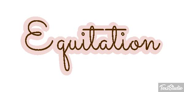 Équitation Text effect