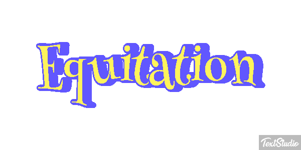 Équitation Text effect