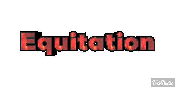 Équitation Text effect