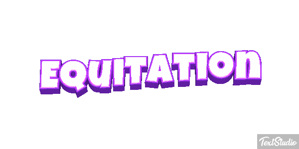Équitation Text effect