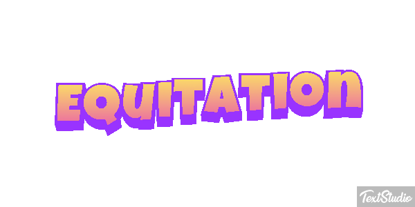Équitation Text effect