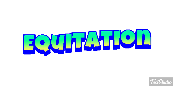 Équitation Text effect
