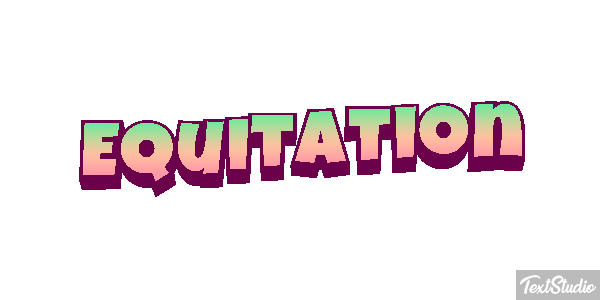 Équitation Text effect