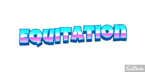 Équitation Text effect