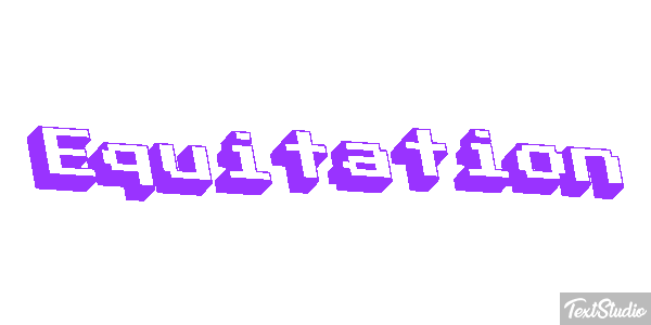 Équitation Text effect