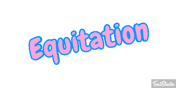 Équitation Text effect