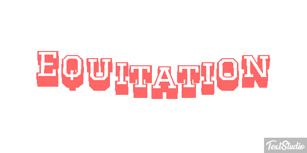 Équitation Text effect