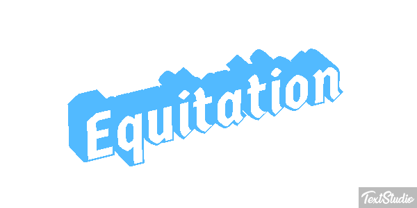 Équitation Text effect