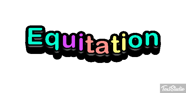 Équitation Text effect