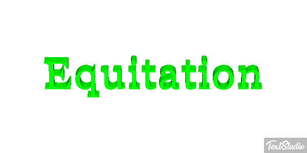Équitation Text effect