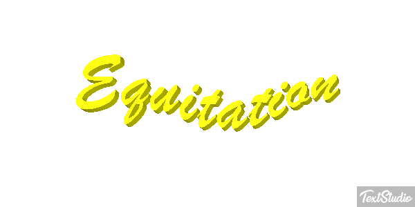 Équitation Text effect