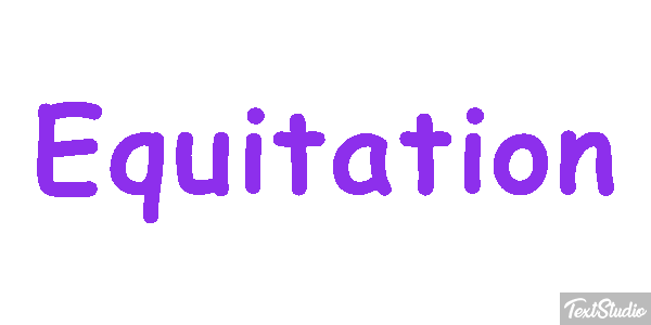 Équitation Text effect