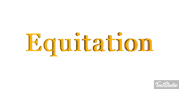 Équitation Text effect