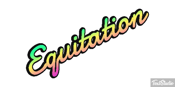 Équitation Text effect