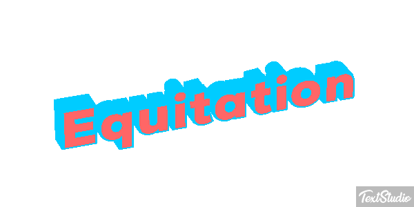 Équitation Text effect