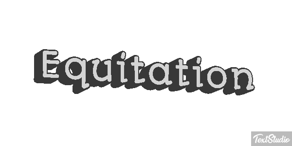 Équitation Text effect