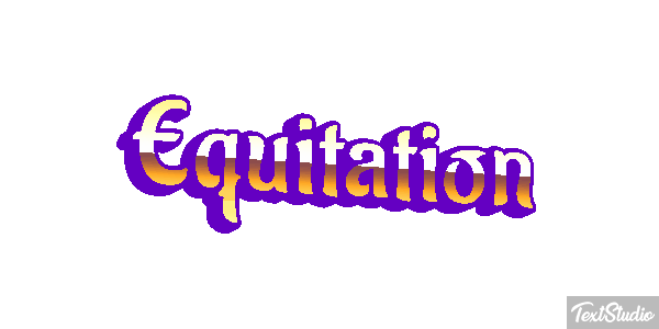 Équitation Text effect