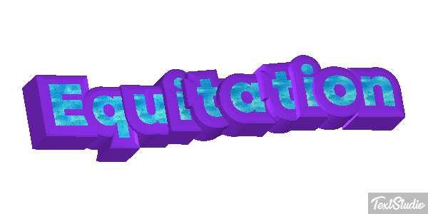 Équitation Text effect
