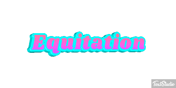 Équitation Text effect