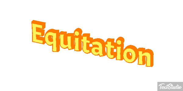 Équitation Text effect