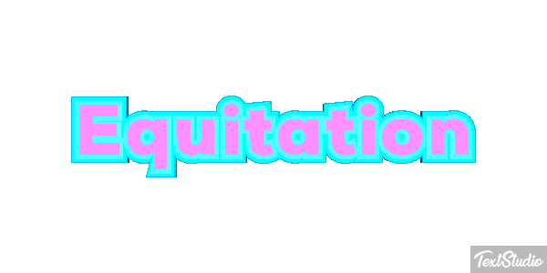 Équitation Text effect