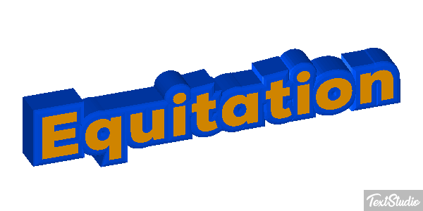 Équitation Text effect