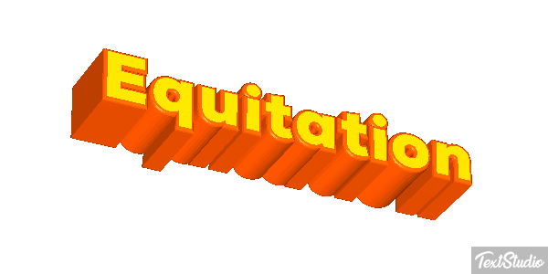 Équitation Text effect