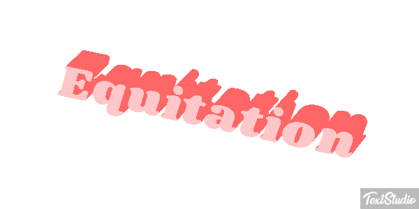 Équitation Text effect