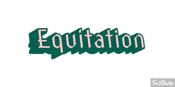 Équitation Text effect