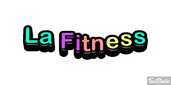 La Fitness Effet de texte