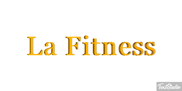 La Fitness Effet de texte