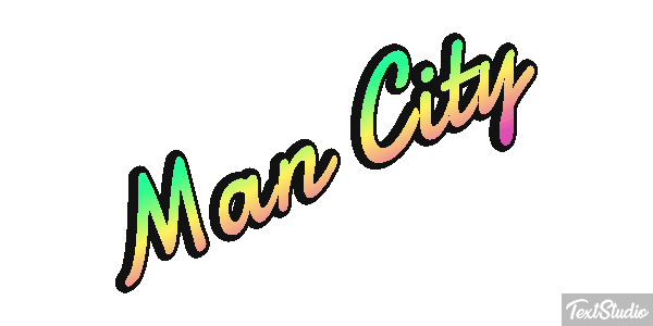 Man City Effetto testo