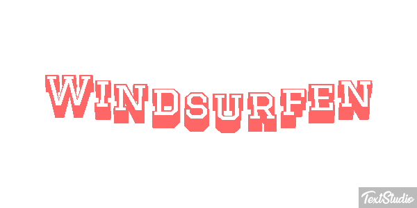 Windsurfen Текстовый эффект