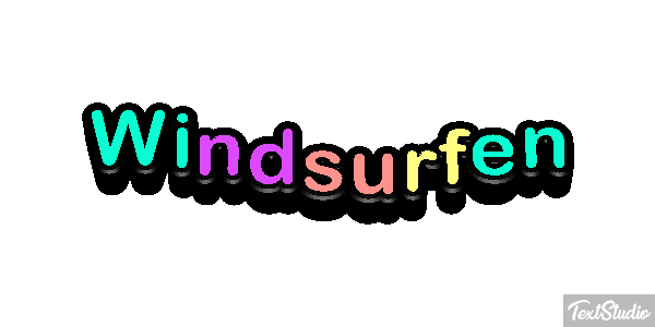 Windsurfen Текстовый эффект