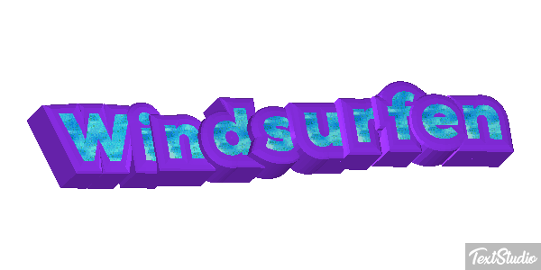 Windsurfen Текстовый эффект