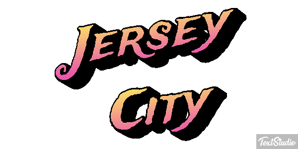Jersey City Efecto de texto