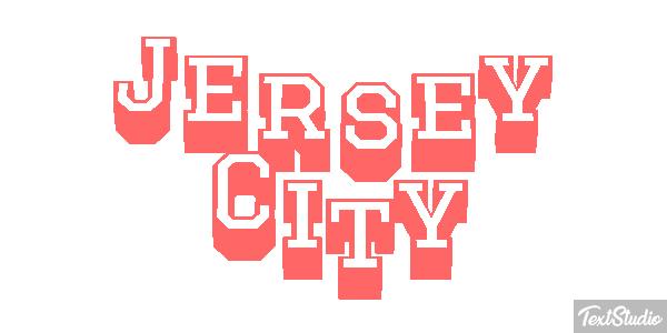 Jersey City Efecto de texto