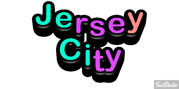 Jersey City Efecto de texto