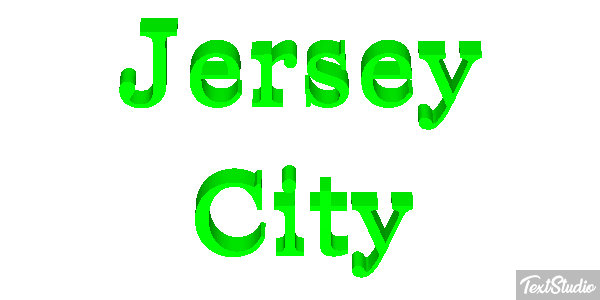 Jersey City Efecto de texto