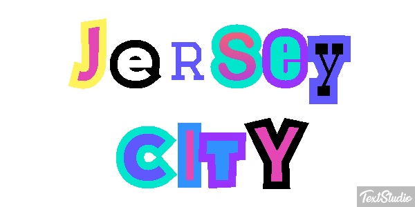 Jersey City Efecto de texto