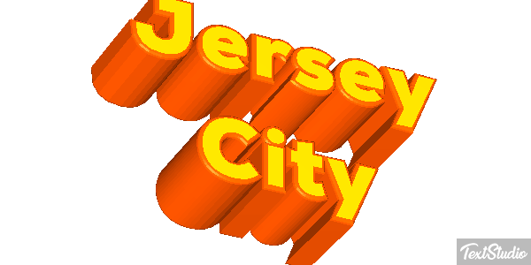 Jersey City Efecto de texto