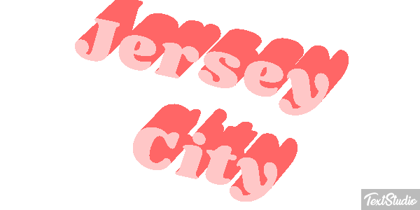 Jersey City Efecto de texto