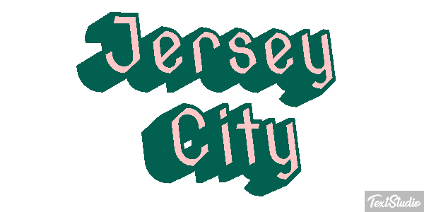 Jersey City Efecto de texto